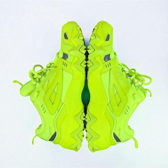 FILA Oakmont Trail Safety Yellow Running Shoes Women 9.5 Chunky Streetwear Boho - Picture 7 of 12